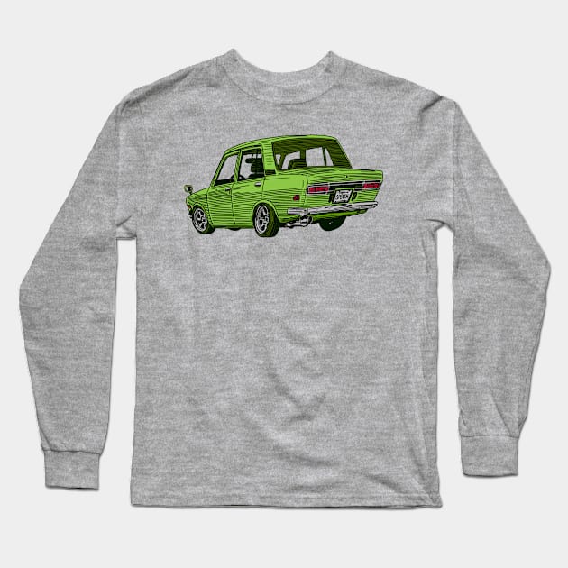 Vintage Ride Long Sleeve T-Shirt by jafaris